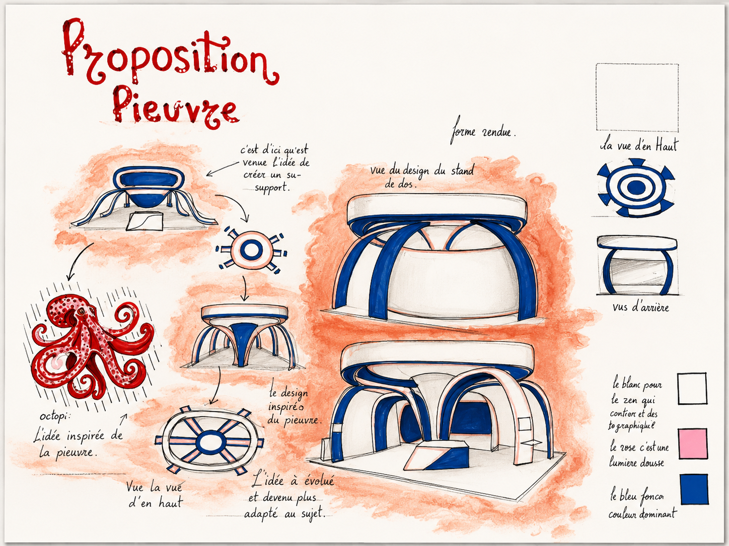 Installation Spatiale — Proposition Pieuvre